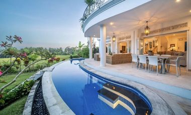 FREEHOLD | COLONIAL-STYLE VILLA WITH JUNGLE AND RICE FIELD VIEWS - UBUD TEGALLALANG