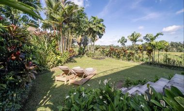 FREEHOLD | COLONIAL-STYLE VILLA WITH JUNGLE AND RICE FIELD VIEWS - UBUD TEGALLALANG