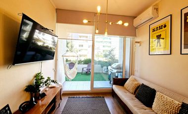 Departamento con Patio Interior en exclusivo Condominio, Huechuraba