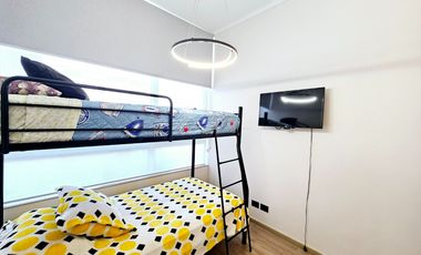 Departamento con Patio Interior en exclusivo Condominio, Huechuraba