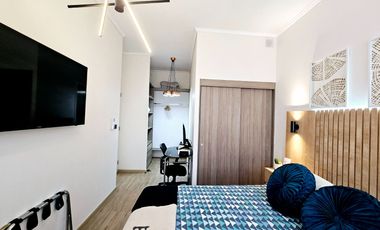 Departamento con Patio Interior en exclusivo Condominio, Huechuraba