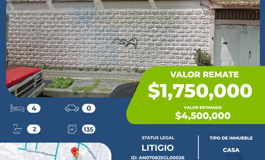 Casa en venta en San Diego Churubusco, Coyoacán