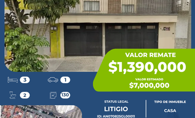 Casa en venta en Guadalupe Tepeyac, Gustavo A. Madero