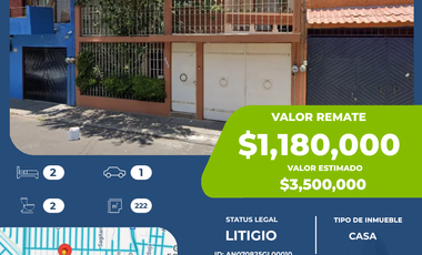 Casa en venta en Prado Churubusco, Coyoacán