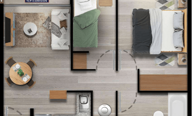 Departamento CERO PIE con  al 90% al 85%  y al 80% 2d1b 39 m2 valor 2150 uf. De regalo 50 uf entrega inmobiliaria