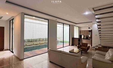 disewakan townhouse 3br full furnish area kemang