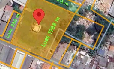 TANAH Luas 4053 m² DI JABABEKA 1 CIKARANG COCOK UNTUK KONTRAKAN ada 4 Sertifikat Hak Milik