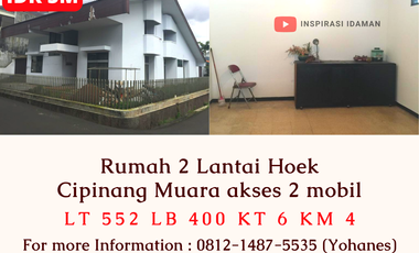 Rumah Hoek Cipinang Muara akses 2 mobil