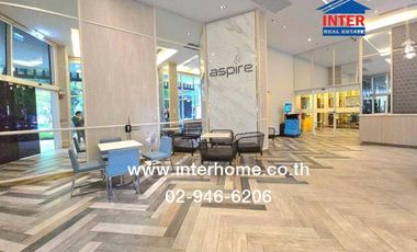 Condominium 29.77 sq m. Aspire Erawan Tower, next to BTS Chang Erawan Station, Kanchanaphisek Road, Sukhumvit Road, Mueang Samut Prakan, Samut Prakan