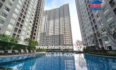 Condominium 29.77 sq m. Aspire Erawan Tower, next to BTS Chang Erawan Station, Kanchanaphisek Road, Sukhumvit Road, Mueang Samut Prakan, Samut Prakan