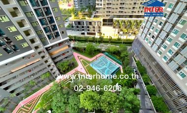 Condominium 29.77 sq m. Aspire Erawan Tower, next to BTS Chang Erawan Station, Kanchanaphisek Road, Sukhumvit Road, Mueang Samut Prakan, Samut Prakan