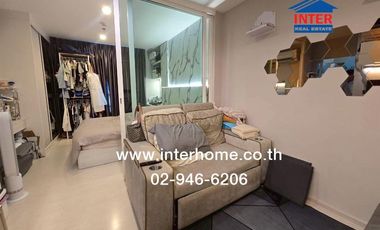 Condominium 29.77 sq m. Aspire Erawan Tower, next to BTS Chang Erawan Station, Kanchanaphisek Road, Sukhumvit Road, Mueang Samut Prakan, Samut Prakan