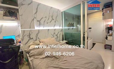 Condominium 29.77 sq m. Aspire Erawan Tower, next to BTS Chang Erawan Station, Kanchanaphisek Road, Sukhumvit Road, Mueang Samut Prakan, Samut Prakan