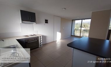 Dpto. 3 Dorm / 2 Baños / 1 Est.-(Amueblado).-Peñablanca, Villa Alemana. V Región.-