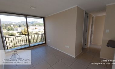 Dpto. 3 Dorm / 2 Baños / 1 Est.-(Amueblado).-Peñablanca, Villa Alemana. V Región.-