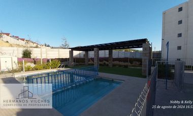 Dpto. 3 Dorm / 2 Baños / 1 Est.-(Amueblado).-Peñablanca, Villa Alemana. V Región.-