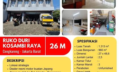 Dijual Ruko Komersial Duri Kosambi – Akses Tol Mudah, Lokasi Ramai Cengkareng