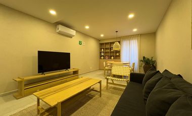 Departamento nuevo en renta en Villa Dhara, frente al parque Morelos