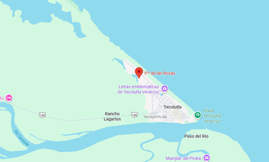 Terreno en excelente ubicacion P.º de las Rosas 8-5, Tecolotitlán, 93570 Tecolutla, Ver., México