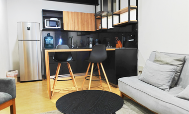 Departamento tipo loft en renta o venta amueblado y equipado en la colonia Arcos Vallarta, Guadalajara cerca de glorieta Minerva