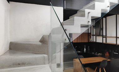 Departamento tipo loft en renta o venta amueblado y equipado en la colonia Arcos Vallarta, Guadalajara cerca de glorieta Minerva