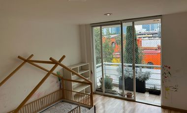 Departamento semi amueblado y equipado en renta - Tizapán San Angel