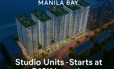 Bayfront Studio Condo for Sale | Jinxi Seaview City Parañaque | Near MOA & Okada
