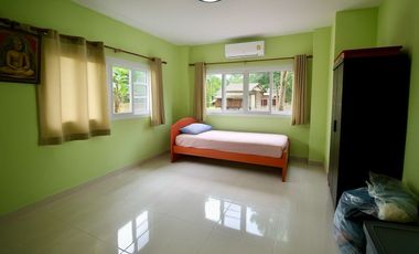 For Sale: 2-Storey Corner House, 112 Sq.Wa, 6 Bedrooms Baan Suan Suksiri Village, Noen Phra, Rayong. Close to Bangkok Hospital Rayong and Map Ta Phut