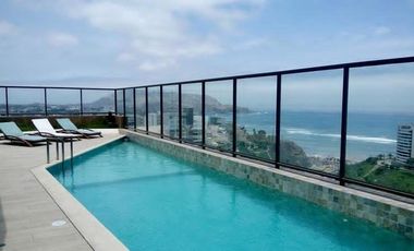 ALQUILO MODERNO FLAT  en MIRAFLORES Amoblado de 1 Dorm., en la Mejor Zona de Miraflores $1,500.-USD