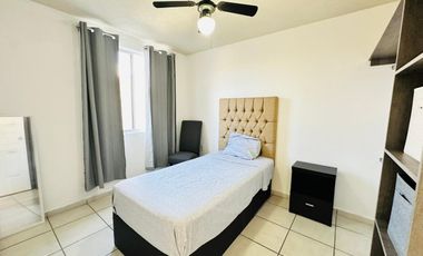 DEPARTAMENTO AMUEBLADO EN RENTA LEON GTO CERCA DEL BLV. VALTIERRA.