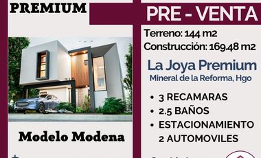 🔴PRE-VENTA🔴 🏠🏠Casas nuevas en La Joya Premium, a la entrada de Paseos de Chavarria, Mineral de la Reforma, Hgo.🏠🏠