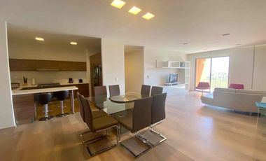 Departamento Amueblado en renta  2 recamaras 137 m2 Nuevo Sur con seguridad y amenidades