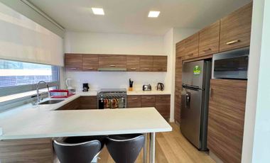 Departamento Amueblado en renta  2 recamaras 137 m2 Nuevo Sur con seguridad y amenidades