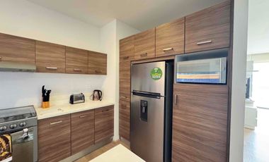 Departamento Amueblado en renta  2 recamaras 137 m2 Nuevo Sur con seguridad y amenidades