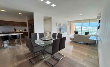 Departamento Amueblado en renta  2 recamaras 137 m2 Nuevo Sur con seguridad y amenidades