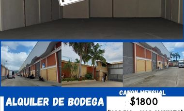 ALQUILER DE BODEGA EN AV. JUAN TANCA MARENGO