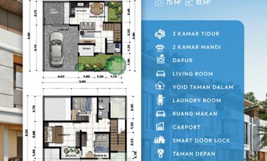 Rumah Murah 2 Lantai Blulukan Colomadu hanya 600 jt-an