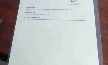 JUAL TANAH DI KREMBANGAN PANJATAN KULONPROGO