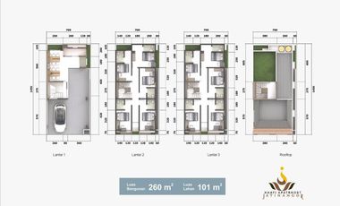 jual rumah kost dekat unpad jatinangor, 10 kamar 3 lantai plus rooftop