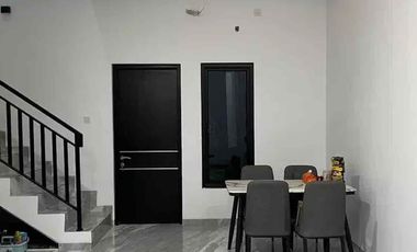 termurah disewakan rumah mewah semi furnish di cluster american style puri harvest bintaro