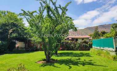 Leon Propiedades vende hermosa parcela con casa en sector Lo Águila , Curacaví.