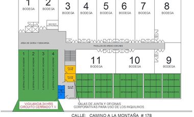 Rento Bodega 295 m² con Seguridad 24 Hrs en Naucalpan