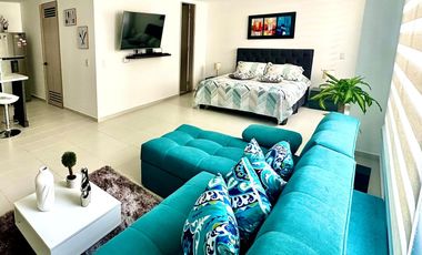 Apartaestudio en arriendo en Pinares en unidad cerrada,