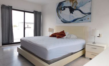 Casa en renta amueblada arbolada residencial; Cancún Q. Roo