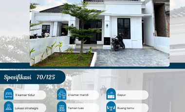 Rumah Type 70 3 Kamar Tidur Belakang Mall Boemi Kedaton