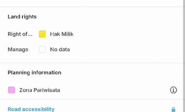 Tanah Langka Ocean View 5 menit dari pelabuhan Sanur