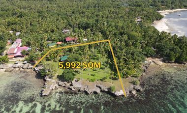 Beach Cliff Lot for Sale with Native House – Camotes Island, Cebu