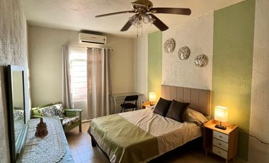 DEPARTAMENTO AMUEBLADO Y EQUIPADO EN RENTA EN MONTERREY, NUEVO LEON, ZONA FRACC FLORIDA, A 8 CUADRAS DE ITESM CAMPUS MTY, HASTA PARA 3 HUÉSPEDES, INTERNET INCLUIDO