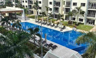 DEPARTAMENTO EN RENTA UBICADO EN RESIDENCIAL AV. HUAYACAN , LONG ISLAND  CANCÚN QUINTANA ROO. 2 RECÁMARAS, AMENIDADES, SEGURIDAD.