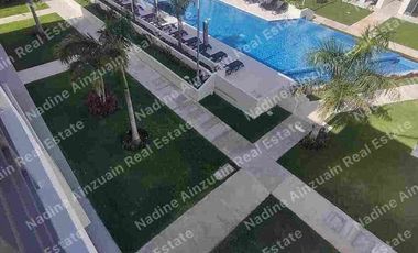 DEPARTAMENTO EN RENTA UBICADO EN RESIDENCIAL AV. HUAYACAN , LONG ISLAND  CANCÚN QUINTANA ROO. 2 RECÁMARAS, AMENIDADES, SEGURIDAD.